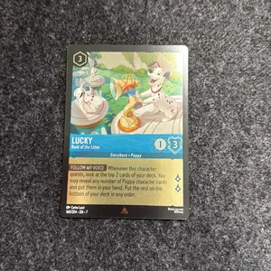 Disney Lorcana Archazia’s Island Lucky Runt of the Litter Cold Foil Rare Card 160/204 Collectible Trading Card Game