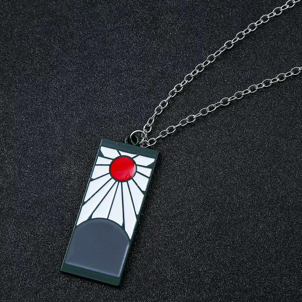 Tanjiro Necklace & Keychain - Anime Cosplay Gifts  Stainless Steel