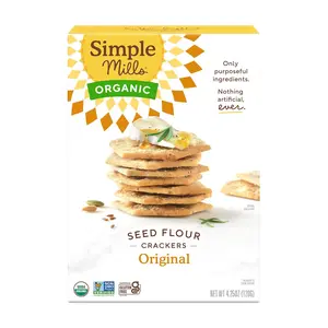 Organic Seed Crackers, Original - Gluten Free, Vegan, Healthy Snacks, Paleo Friendly, 4.25 Ounce (Pack of 1)