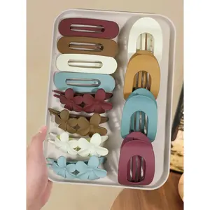 Ladies' matte anti slip large hair clip, suitable for thick and thin hair, daily use, strong decorative, comfortable all day, hair clip set