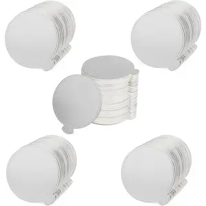 500 count 3.5 Inch  Mini Cake Boards, Round Cake Cardboard, Mini Cupcake Boards Cake Base for Mousse, Dessert Display