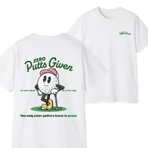 Zero Putts Given 2025 Gulf T-shirt – Funny Golf Attitude for the New Season – Double-Sided Graphic Tee for Men and Women, Men Gifts