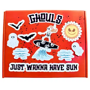 Ghouls Just Wanna Have Sun, Summerween Box, Summer Halloween Gift Set, Shirt, Earrings, Tumbler, Stickers, Keychain
