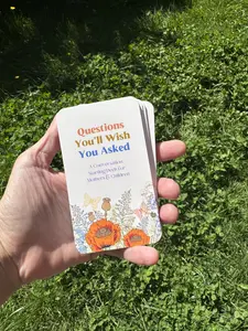 Questions You'll Wish You Asked Conversation Cards for Mom – Meaningful Prompts to Deepen Connection | Mother's Day Gift | Birthday Present