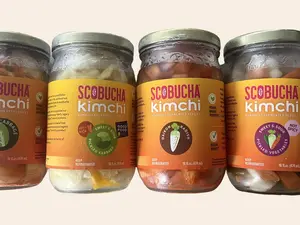 Scobucha Fermented Kimchi Bundle - Napa Cabbage Daikon Radish Pickle Vegetable Pickle Cabbage Kimchi Hot Sauce SCOBUCHA for Cooking Enthusiasts Food Traditional