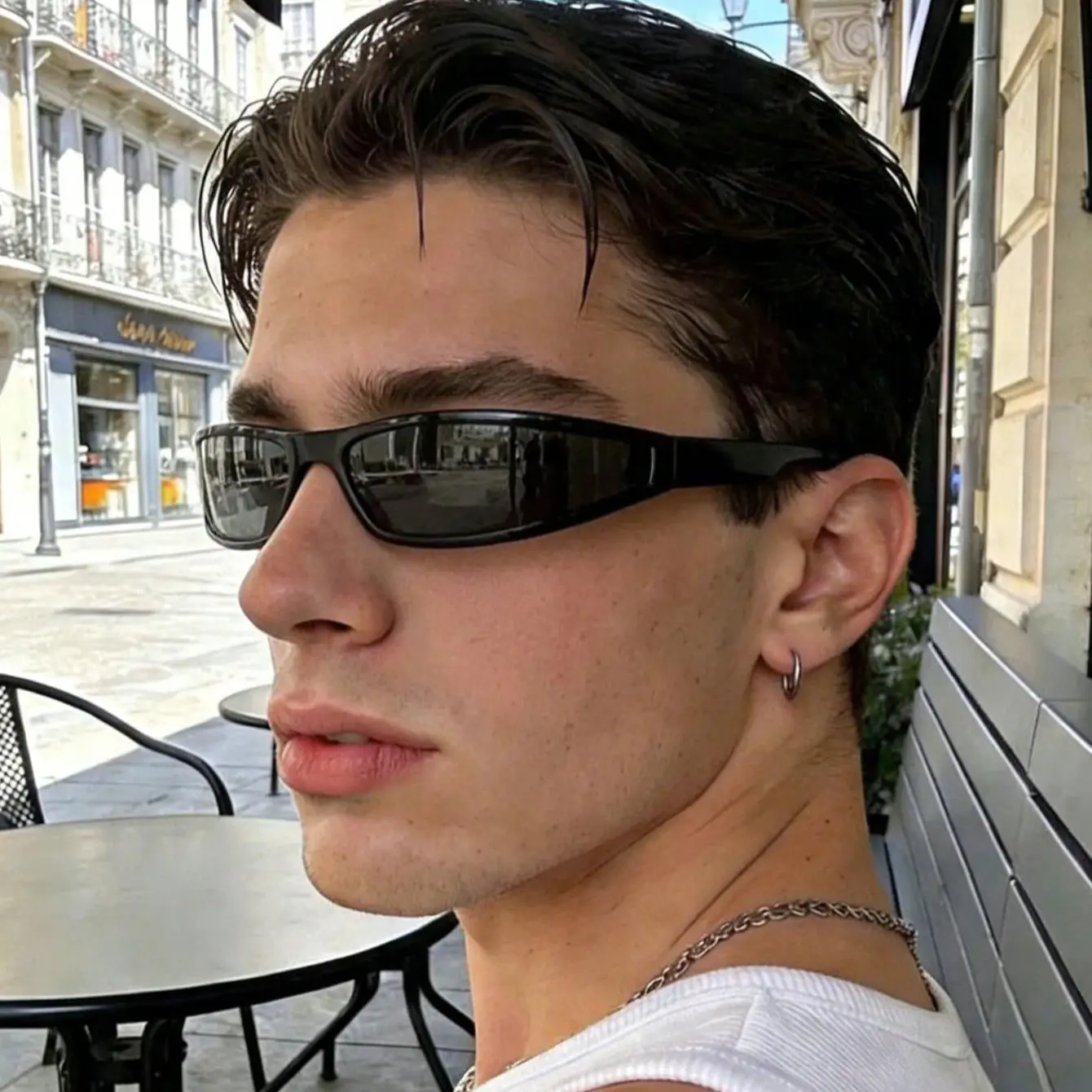 Futuristic Y2K  Sunglasses Windproof Glasses for Men Women Retro-Reflective Sheeting Lens Road Cycling Riding Sport Eyewear