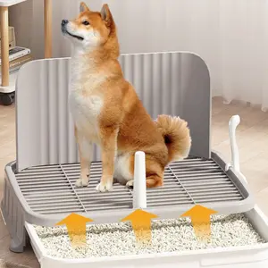 Dog Toilet Anti-Splash Small Medium Breed Dog Urine Tray Teddy Drawer Type Potty Training Tool, Pet Supplies for Dogs