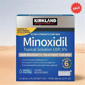 6 Month Minoxidil 5% Extra Strength Men Hair Regrowth Solution Hair Care Comfort