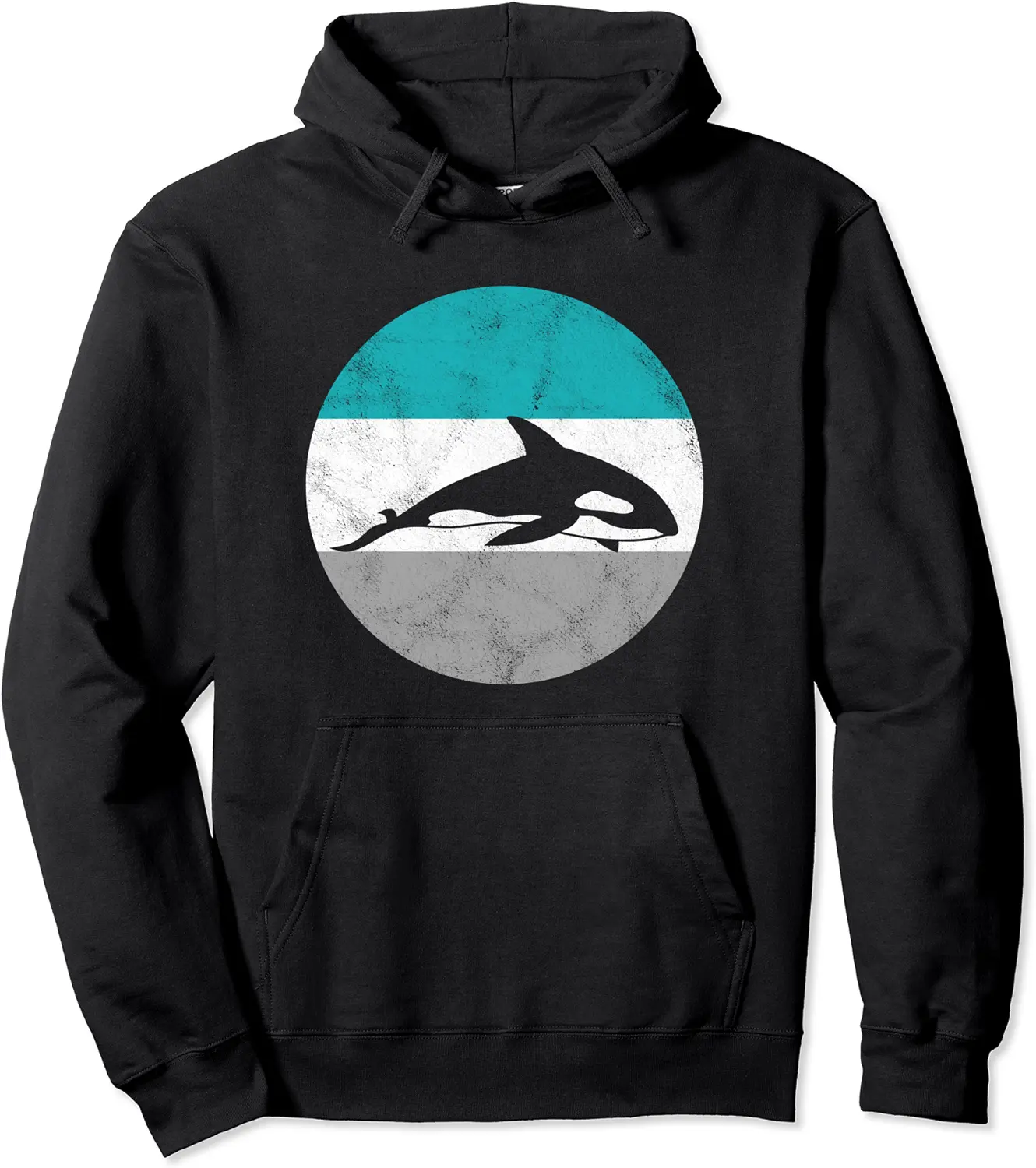 Orca Killer Whale Retro Gift For Men Women Boys & Girls Pullover Hoodie - Parankushbh Shop 93B07SLTRMY9