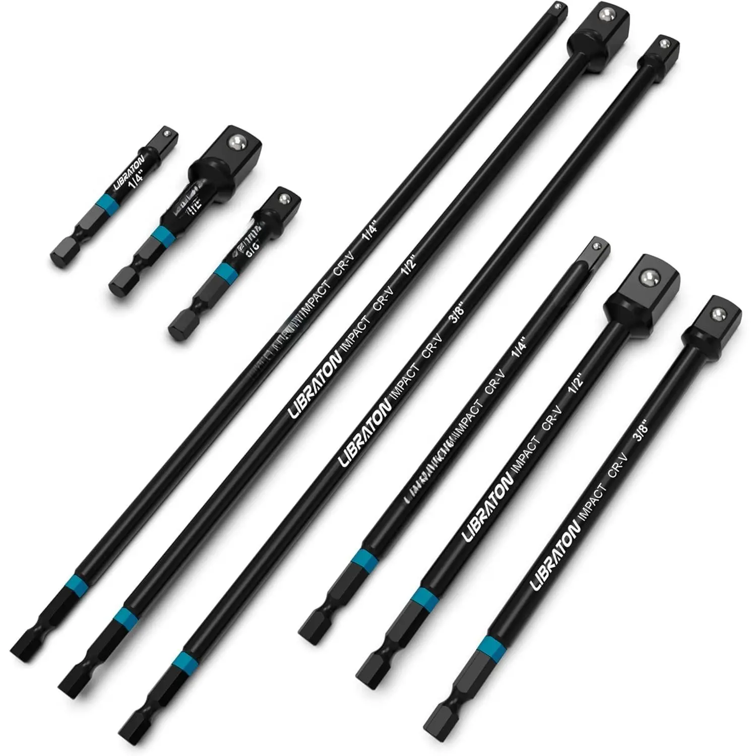 Grade Socket Adapter Set, 3" 6" 12", Drill Socket Adapter, Socket Driver Adapter, Drill Socket Adapter Extension, Adapter Power Drill to Torque  Wrench