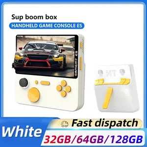 2025 New E5 Handheld Gaming Console 5-inch 4K HD IPS Screen 5000mAh Battery 64GB TF Card Ergonomic Handle Game Peripherals