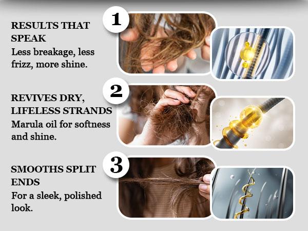 HerStyler Marula Oil Serum, 2 Pack - Anti-Frizz for Frizzy and Damaged Hair, Daily Smoothing Moisturizing Silky Shine Enhancer - 2 Fl. Oz. Haircare Aloe