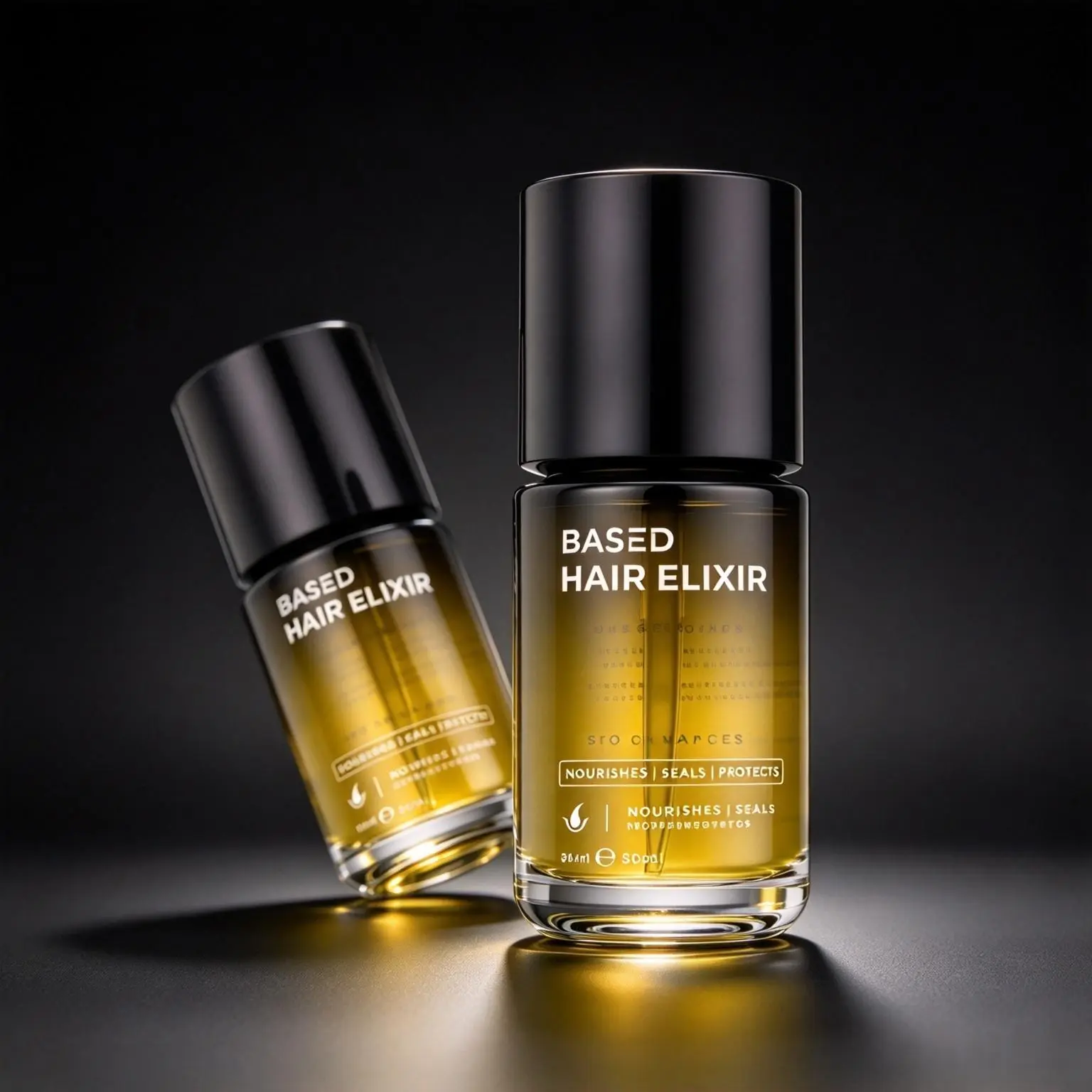 BASED Hair 2-PACK Elixir | Nourishes, Seals, & Protects Hair | Lightweight, Non-Greasy Formula | Instant Shine & Color Vibrancy | Thermal & Heat Protection | Deeply Nourishes | Helps Reduce Breakage | Science-Backed Ingredients