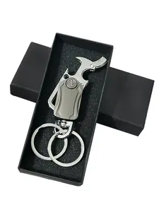 Multifunctional Keychain with Knife, Bottle Opener, Fidget Spinner, Car Key Ring, Perfect Gift for Father's Day, Back-To-School, Birthday