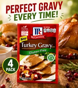McCormick Gluten Free Turkey Gravy Mix Seasoning Packets 0.88 oz