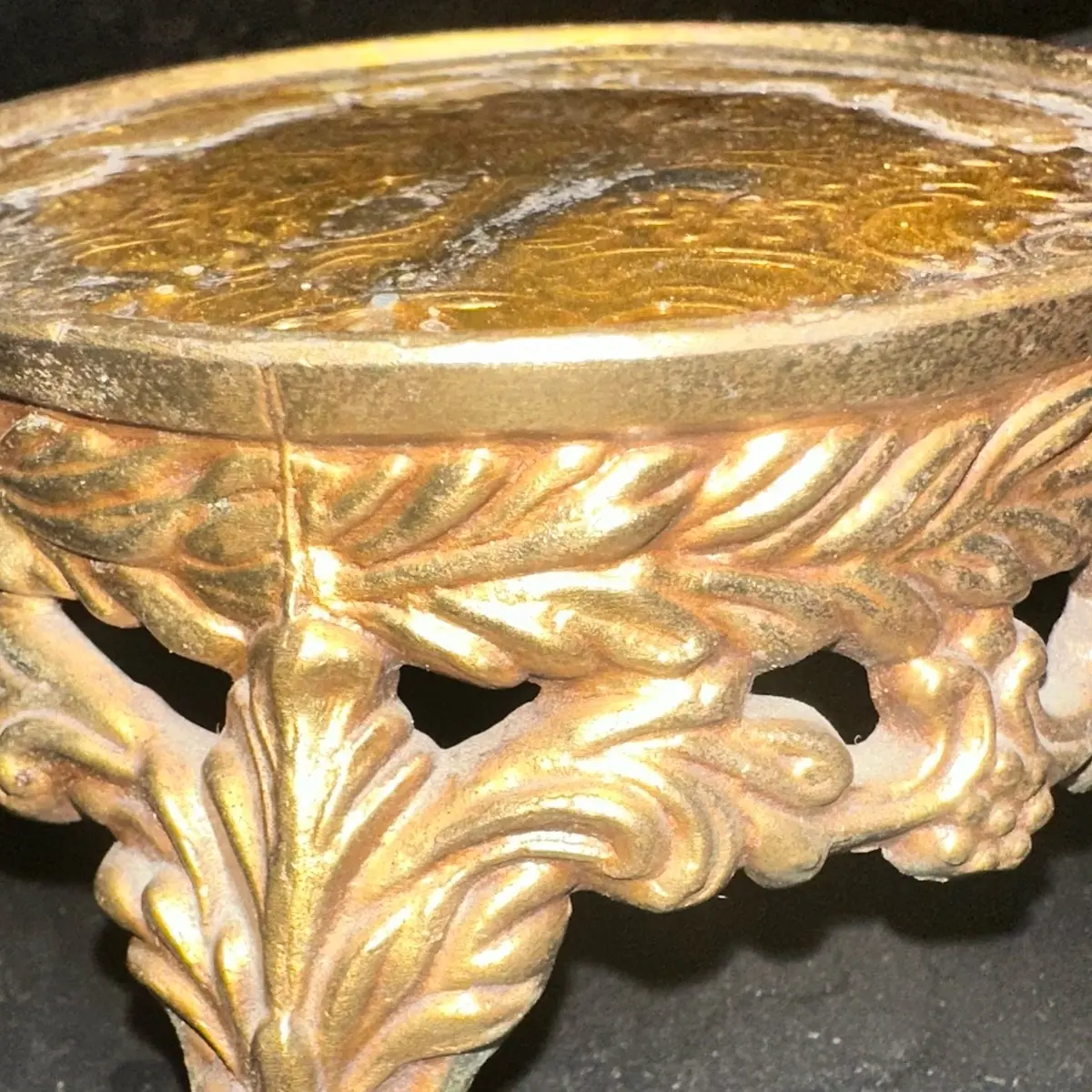3” Design Brass Chowki For Home Table Festival & Diwali Decoration