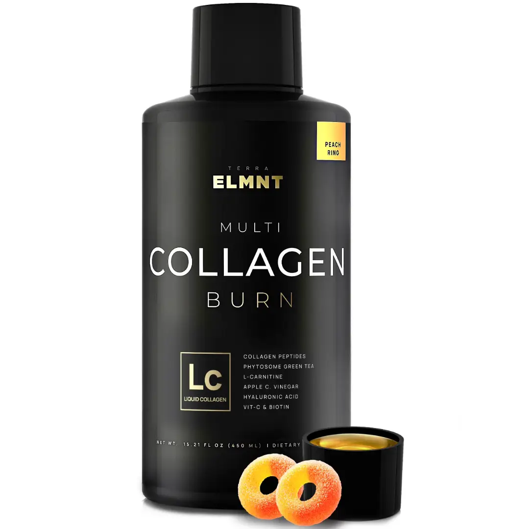 Liquid Collagen for Women Beauty w. Hyaluronic Acid, L-Carnitine, Apple C Vinegar & Biotin - Pure Multi Collagen Protein + Hair & Skin Vitamins Health