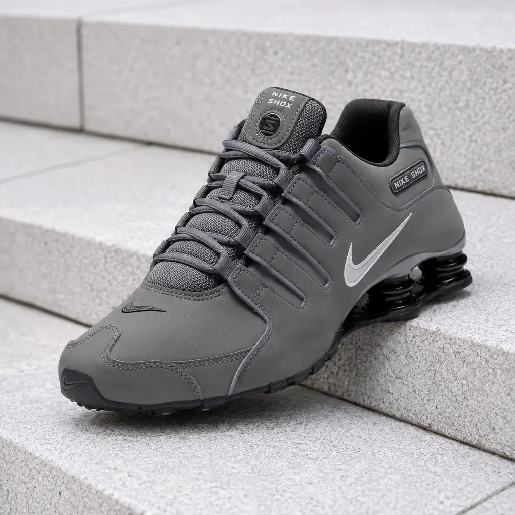 Nike Shox NZ Dark Grey 378341-059 Men's Fashion Sneaker New Nike Shox NZ Dark Grey 378341-059 Men's Fashion Sneaker New