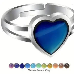 Heart Mood Ring with color chart and Gift Box