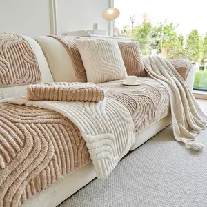 Bohemian Style Soft Sofa Covers Breathable Non-Slip Furniture Protectors for Living Rooms & Bedrooms Machine Washable Pet Friendly Durable Textured Design