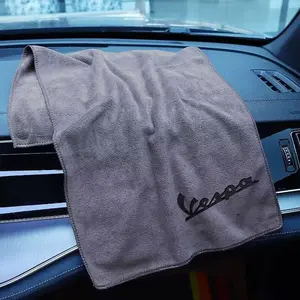 Microfiber Car Wash Towel for Vespa Scooter, Cleaning Drying Cloth for Gts Lx Lxv Gtv Sprint Primavera 150 300, Auto Accessories