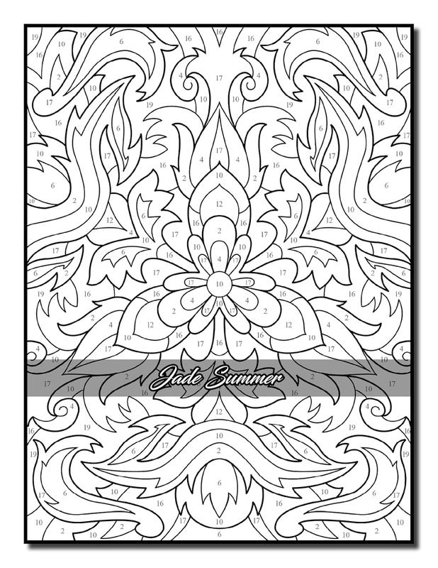 Color by Number Patterns: An Adult Coloring Book with Fun, Easy, and Relaxing Coloring Pages (Color by Number Coloring Books)