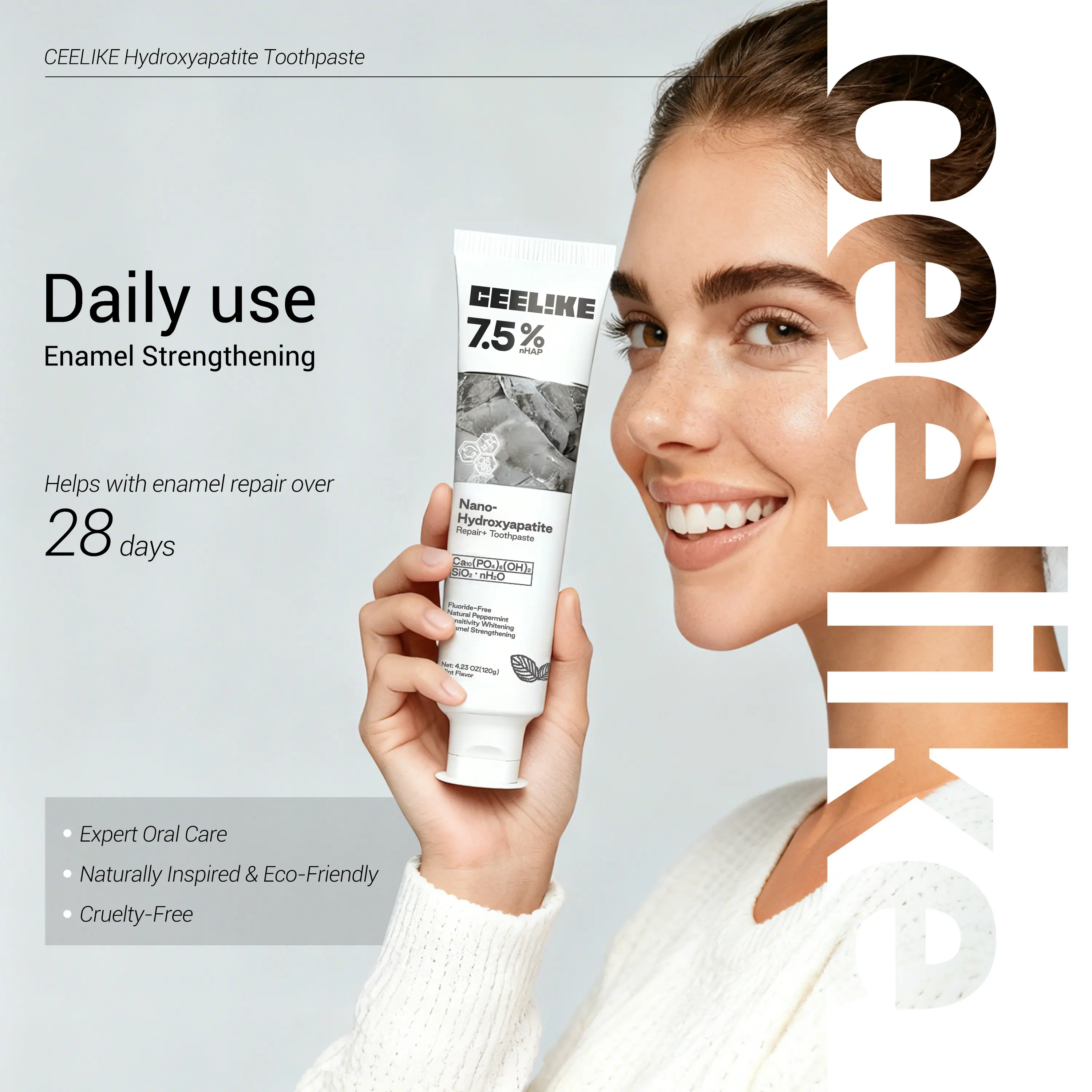 Ceelike Nano Hydroxyapatite Toothpaste | Repairs & Strengthens