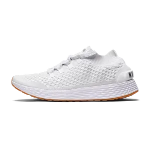NOBULL Women's Allday Knit Shoe in White - Everyday Walking Sneaker, Comfortable Slip-On Shoe, Casual Trainer