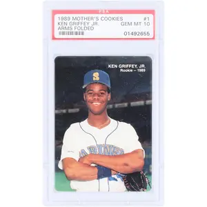 Ken Griffey Jr. Seattle Mariners 1989 Mother's Cookies #1 PSA Authenticated 10 Rookie Card - Fanatics Authentic Certified