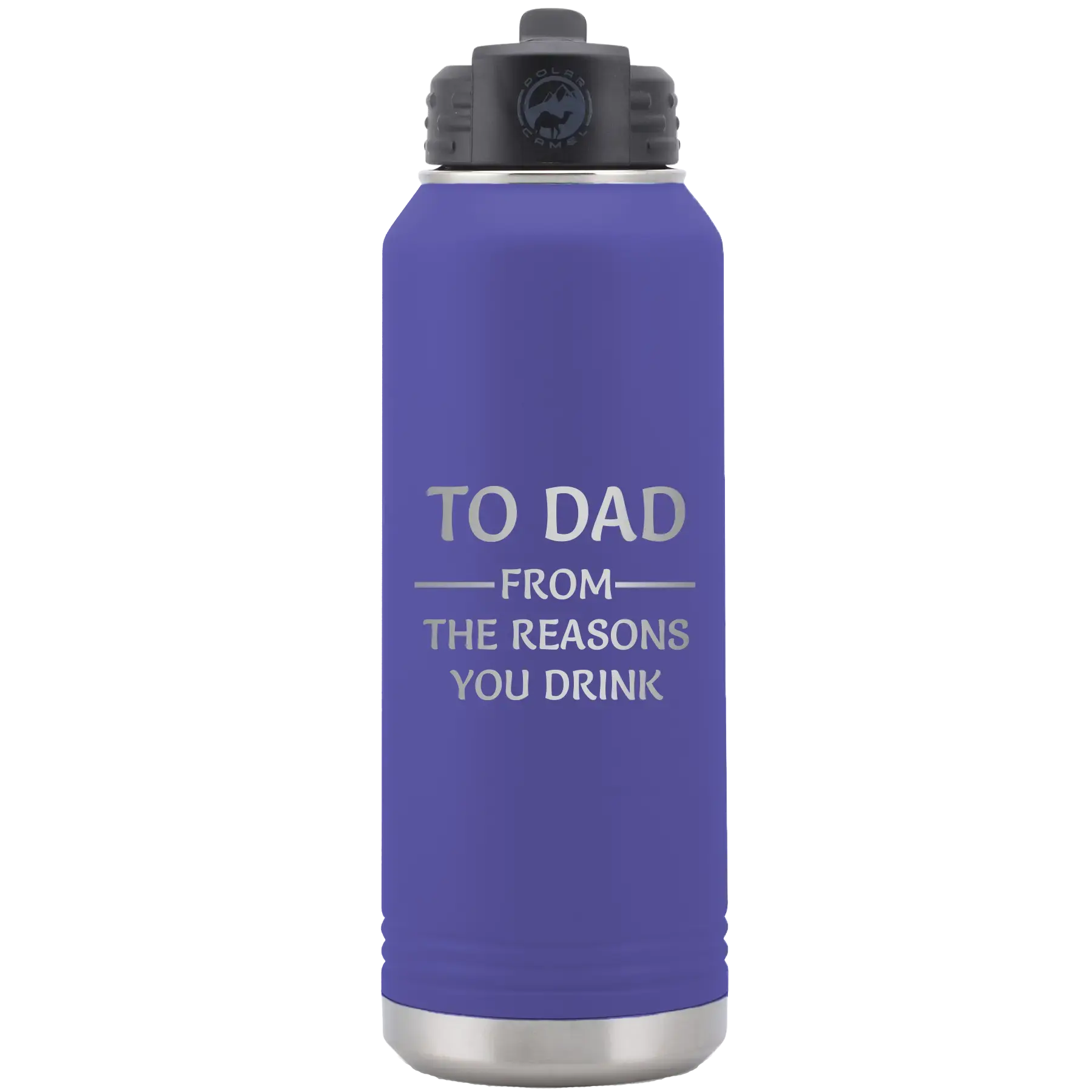 Personalized Reasons You Drink 32 oz Water Bottle - Purple