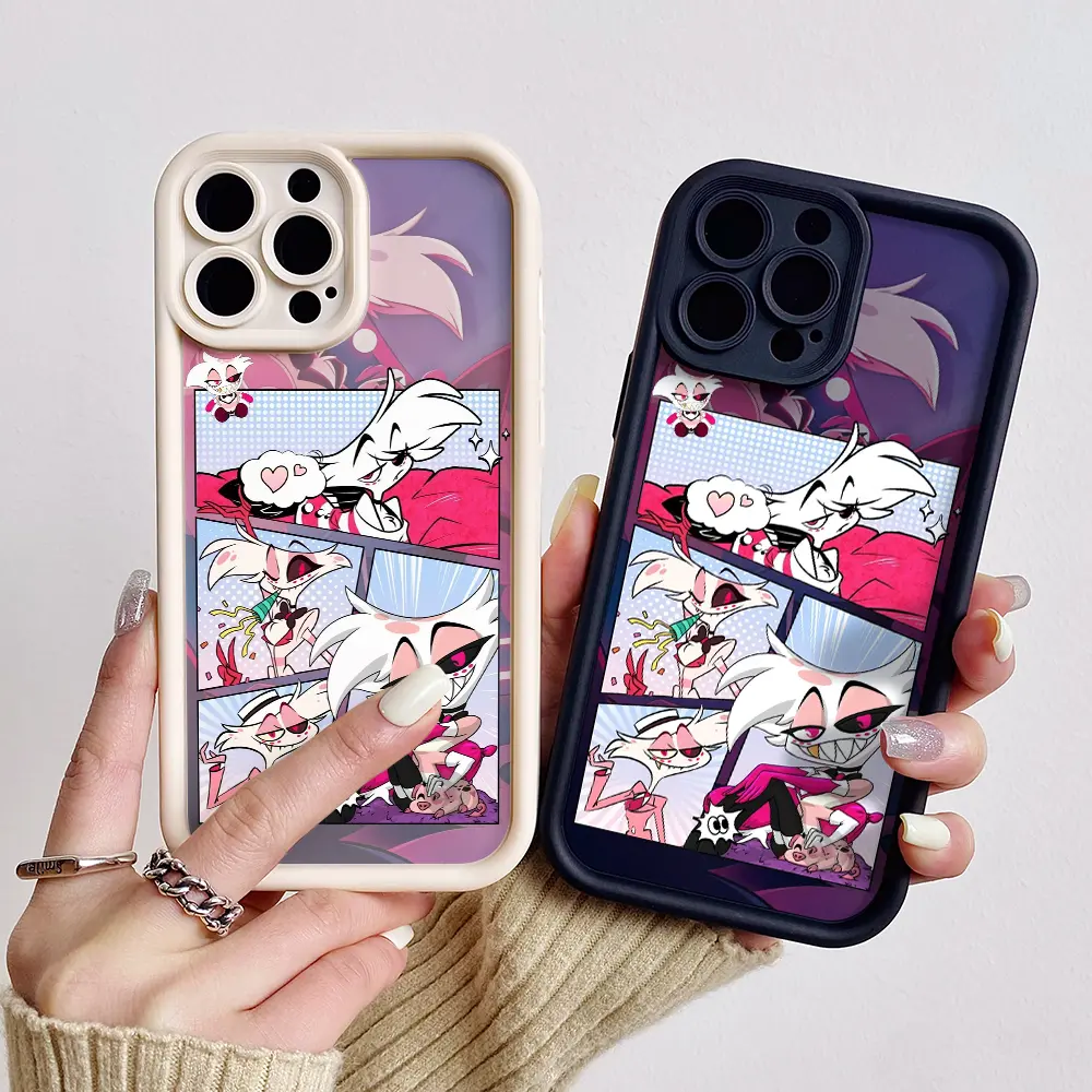 Hazbin Hotel 2 Phone Case for iPhone 17/16/15/14/13/12/11 Xs Pro Max Plus  AIR Case,Angel Dust cover for Samsung  S25/S23/S24/S22/S21/NOTE20/A54/A53/A52/A36/A35/A34/A33/A17/A16/PLUS/ULTRA/FE  Soft Shockproof Protective Shell gifts for AD fans hazbin hotel ...