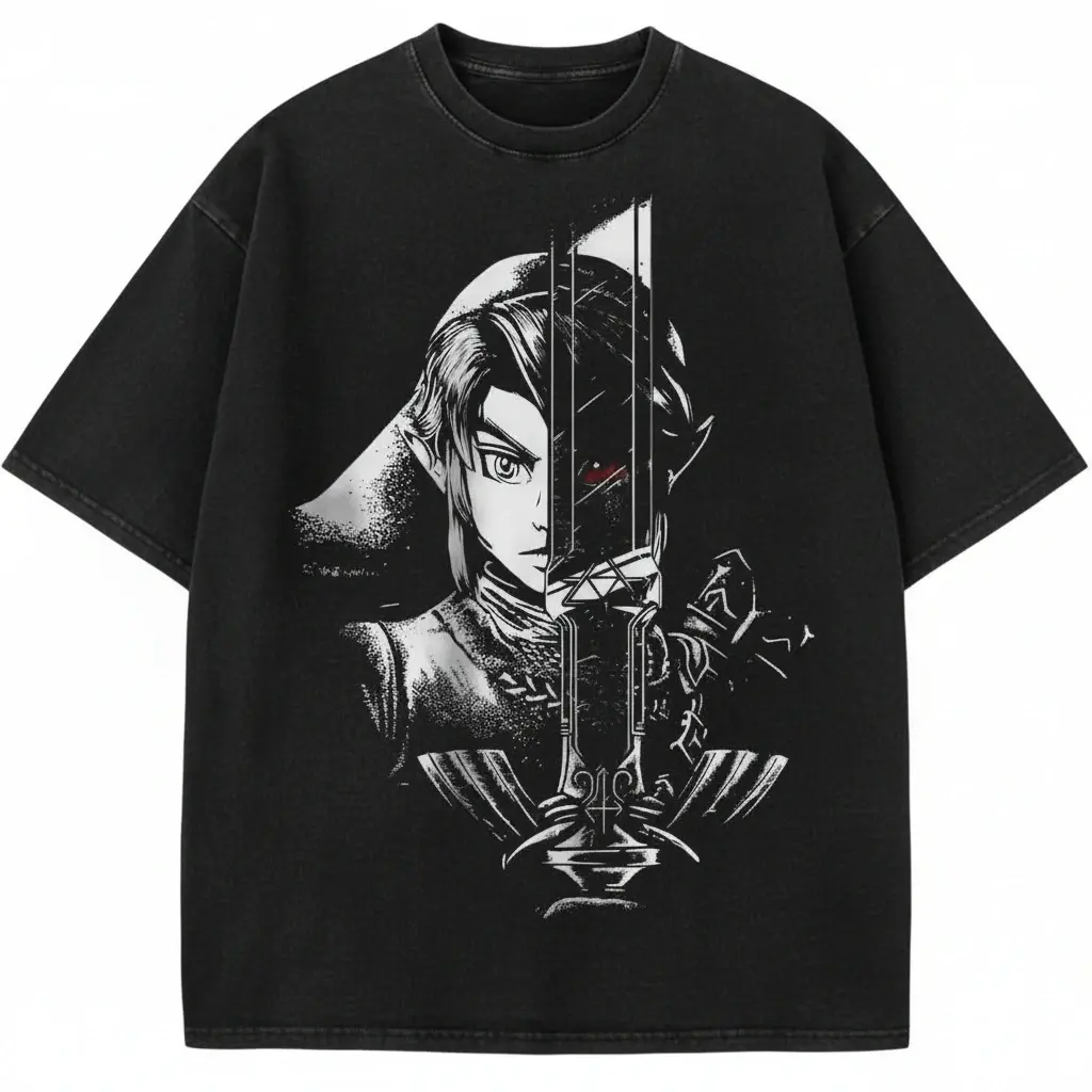 Link Shirt, The Legend of Zelda T-shirt, Game Shirt, Vintage