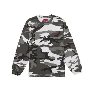 Supreme Men's Small Box L/S Tee (SS25) Snow Camo, from StockX