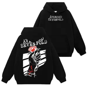 [HellRider Shop] Limited Avengedd Sevenfoldd A7xx #34 Hoodie T-Shirt Sweatshirt, Retro Vintage Unisex Graphic 90s Cotton, Gift For Heavy Metal, Rock Y2K Streetwear