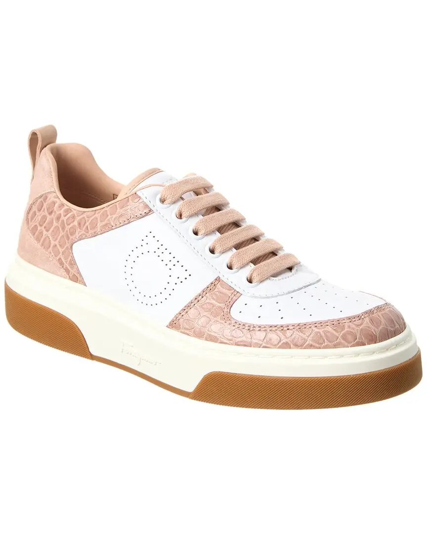 Ferragamo Cassina Low Leather Sneaker