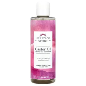 Heritage Store Castor Oil, Nourishing Treatment, 8 fl oz (237 ml)