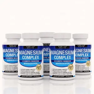 Premium Gentle Formula Nutrition Premium Magnesium Glycinate Complex 8 Essential Forms Vegan GMO Free 90 Capsules for Bone Muscle Health & Energy Production Healthcare Dietary Vitamin