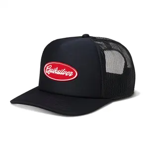 Quiksilver | Dwell On Me Hat | 5-Panel Mesh Snapback | Screen Print Logo | Breathable Polyester | Casual & Outdoor Use