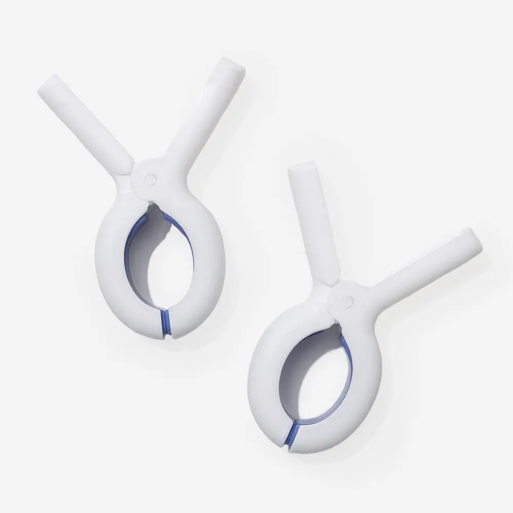 Beach Chair Towel Clips | White