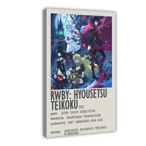 Anime RWBY Poster 21 bedroom canvas posters, hall wall art, bathroom canvas posters, home poster decoration