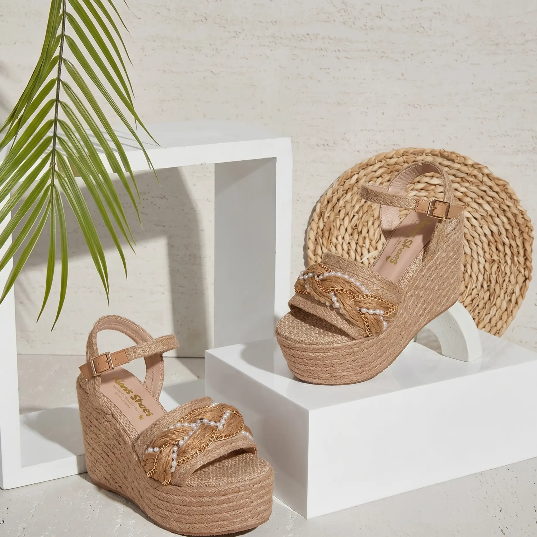 Sabrina Women's Colombian Platform Wedge Sandals - Lightweight, Comfortable