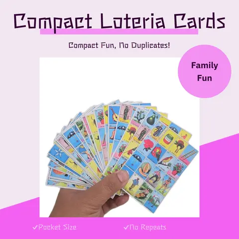 56 Loteria Small Cards No Repeats