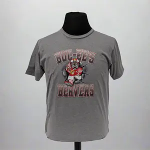 Classic Athletic Cotton Fabric Buc-ee's Beaver Football T-Shirt, Professional Sports & Outdoor Clothing