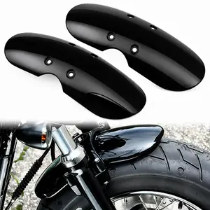 Black Short Front Fender Mudguard For Triumph Bonneville T100 Scrambler Thruxton 900 2001-2016