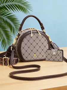 Light luxury women's Casual Shoulder Bag, crossbody bag, round bag, ladies' bag, commuter bag; birthday gift for wife, Mother's Day gift for mom, Christmas gift for friends, Thanksgiving gift for elders.