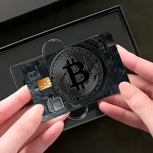 2pcs Circuit Board Bitcoin Pattern Stickers Credit Card Sticker Used for EBT, Transportation, Keys, Credit Cards, Debit Cards, Card Skins, Protect Bank Cards, No Bubbles, Suitable for Small Chip Cards