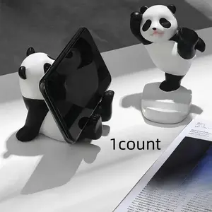 Creative Panda Design Phone Holder, Cute Desktop Phone Stand, Non-slip & Durable Smartphone Holder for Home Office, Mobile Phone Accessories