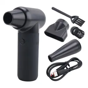 Electric Compressed Air Duster Device, 180000RPM Dryer Blower, 3-Gear Portable, for Car Drying and Keyboard Computer Cleaning