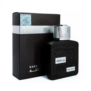 Lattafa Ramz Lattafa Silver for Men Eau de Parfum Spray, 3.4 Ounce