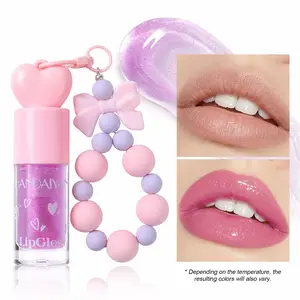 Butterfly Pearl Bracelet Charm Glossy Lip Oil, Suitable for All Skin Tones, Moisturizing, Boosts Complexion, Great Gift Choice